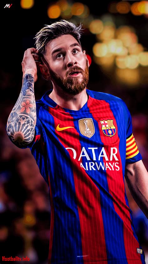 a wallpaper of messi